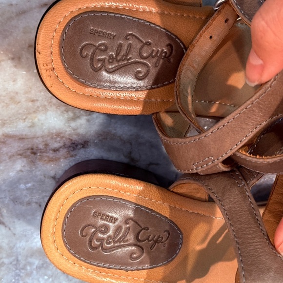 Women’s SPERRY GOLD CUP Vivian heeled leather sandal- Size 8.5 - Picture 6 of 11